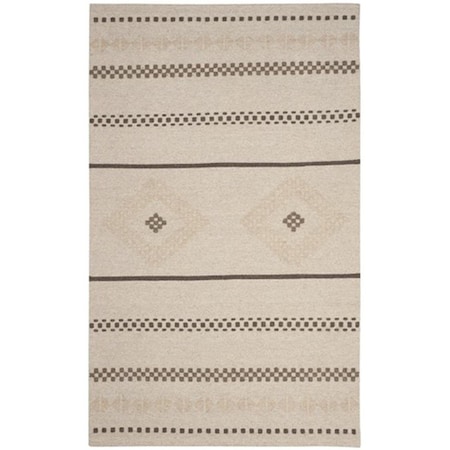 Safavieh Dhurries Hand Woven Flat Weave Rectangle Rug- Natural- 4 x 6 ft. DHU351A-4